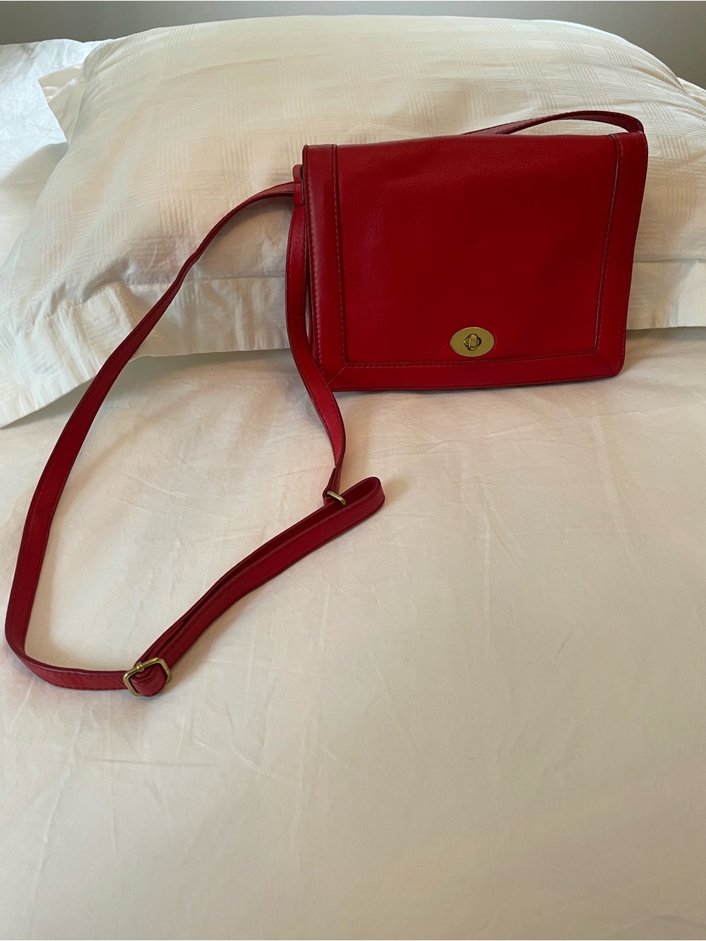 J. Crew Red Leather Crossbody Bag - Picture 3 of 10